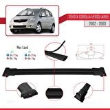 Toyota Corolla Verso (E120) 2001-2004 Arası ile Uyumlu FLY Model Ara Atkı Tavan Barı Siyah 3 Adet