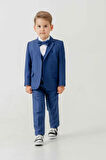 Mini Gentleman Erkek Çocuk Takım Elbise - 5 Parça (Ceket, Yelek, Gömlek, Pantolon, Papyon)