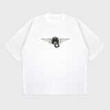 Oversize 'Duruş' Baskılı T-Shırt