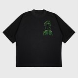 Oversize 'Hulk' Baskılı t-shirt