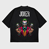 Oversize 'Joker' Baskılı T-Shırt