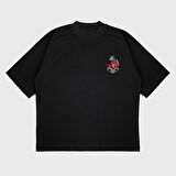 Oversize 'Güç' Baskılı T-Shırt