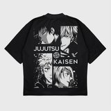 Oversize 'Jujutsu' Baskılı t-shirt
