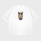 Oversize 'Lebron James' Baskılı T-Shırt