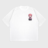 Oversize 'Chibi Sukuna' Baskılı T-Shırt