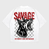 Oversize 'Savage' T-Shırt