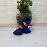 Calx 9041 Lacivert Beyaz crks Erkek Çocuk Terlik