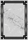Gri Pvc Deri Kaymaz Taban Çerçeve Salon Saçaksız Halı B1211