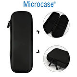 Microcase Dokunmatik Kalem Pencil Kalemlik Fırça Set Kulaklık Kablo Organizer Kılıfı 21x9cm - SİYAH AL5356