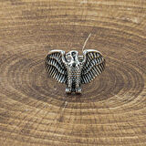 925 Ayar Gümüş Kartal Motifli Yüzük