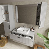 Creavit Next 40x50 cm Setüstü Düz Kare Lavabo NX242