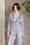 Pierre Cardin 6 Lı Saten Gecelik Çeyiz Takım Mist