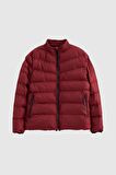 Ds Damat Slim Fit Bordo Rüzgar Geçirmez Elyaf Dolgulu Mont 1HF07ORT01940 1HF07ORT01940