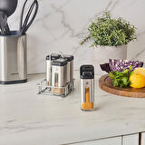 Shinex Inox Standlı 4 Parça Cam Baharat Seti 100 Ml