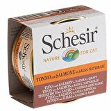 Schesir Soslu Tuna Ve Somonlu Yetişkin Kedi Konservesi 6 Adet 70 Gr 