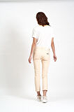 Bej DKNY Jeans Kadın Crop Pantolon