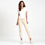 Bej DKNY Jeans Kadın Crop Pantolon