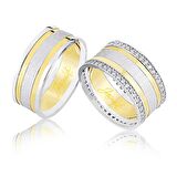 Sarı Beyaz Altın Alyans 2301