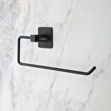 CELİK AVM® Kendiliğinden Yapışkanlı Siyah Paslanmaz Metal Rulo Havluluk Aparat