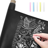 Yazılabilir Kara Tahta Yazı Tahtası Duvar Stickerı 45 cm x 200 cm