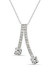 Zirkon Taşlı 925 Ayar Gümüş Modern Kolye - N031901