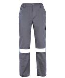 İş Takımı 7/7 Gabardin Gri %100 Pamuk Kapitoneli Reflektörlü