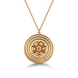 Atlantis Mandalası Gümüş Kolye