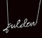 Yeni Trend Taşlı Gümüş İsim Kolye