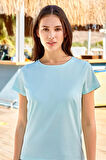 BERRAK 8133 KADIN T-SHİRT MİNT