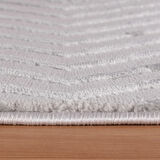 Modern Desenli Yumuşak Doku Gümüş Renk Salon Oturma Odası Yolluk Mutfak Halısı