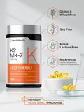 K2 MK-7 100 mcg | +D3 5,000 IU 180 Softgels