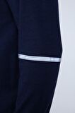 neslice Erkek Lacivert Bisiklet Yaka Sweatshirt XL-LACİVERT