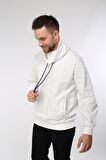 neslice Erkek İnject Ecru File Detaylı Balıkçı Yaka Sweatshirt  L-ECRU