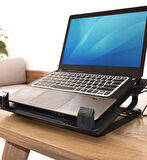 Laptop Notebook Soğutucu Fan 5 Yükseklik Ayarlı Mavi Ledli Sessiz Tek Fanlı Cooling Pad