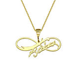 Atatürk İmzalı Zülfikar Sonsuzluk Gümüş Kolye - Altın