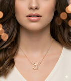 Sincap Origami Gümüş Kolye - Rose