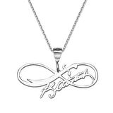 Atatürk İmzalı Zülfikar Sonsuzluk Gümüş Kolye - Gümüş