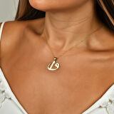 Elif Vav Gümüş Kolye - Gümüş