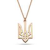 Ukrayna Ulusal Sembolü Gümüş Kolye - Rose