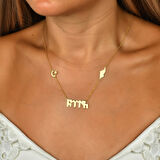 Türk Yazılı Gümüş Kolye - Rose