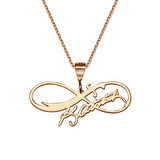 Atatürk İmzalı Zülfikar Sonsuzluk Gümüş Kolye - Rose