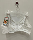 D.O.G.L Yaprak Desenli C Cup Balensiz Toparlayıcı Beyaz Sütyen