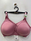 Nergiz Kadın Desteksiz Toparlayıcı Dantel Detaylı Pembe Sütyen