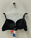 F.K Kadın Hafif Dolgulu Lazer Kesim Siyah Sütyen