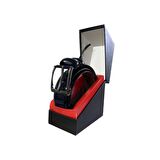 Fossil Hakiki Deri Lacivert Rugan 3,5 cm Erkek Kemeri-125cm