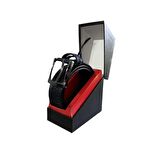 Fossil Lacivert Desenli Hakiki Deri Spor Erkek Kemeri 4cm-115CM