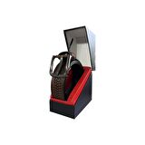 Fossil Taba Desenli Hakiki Deri Spor Erkek Kemeri 4cm-110CM