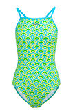 Slazenger Tie Back Ld43 Kadın Mayo Yeşil / Sarı