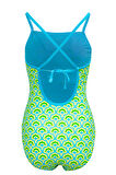 Slazenger Tie Back Ld43 Kadın Mayo Yeşil / Sarı