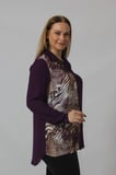 2320 LEOPAR DESENLİ ŞİFON GÖMLEK